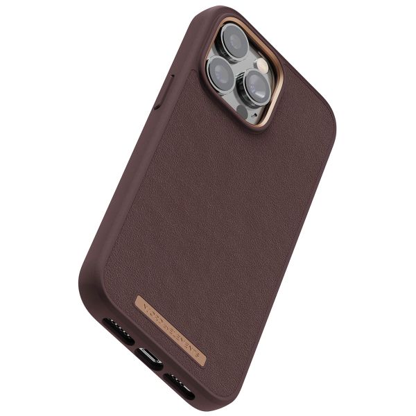 Njorð Collections Coque en cuir véritable iPhone 14 Pro Max - Brown