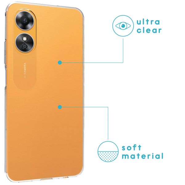 imoshion Softcase Back Cover Oppo A17 - Transparent