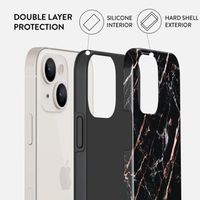 Burga Coque arrière Tough iPhone 14 Plus - Rose Gold Marble