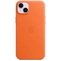 Apple Coque Leather MagSafe Apple iPhone 14 Plus - Orange