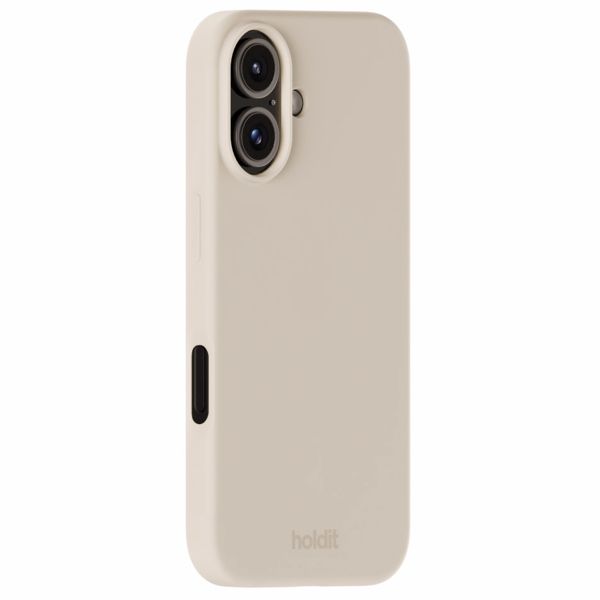 Holdit Coque Silicone Apple iPhone 16 - Light Beige
