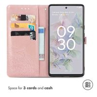 imoshion Etui de téléphone portefeuille Mandala Google Pixel 6a - Rose Dorée