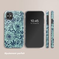 Selencia Coque arrière Vivid Tough iPhone 11 - Tropical Vibes Light Blue