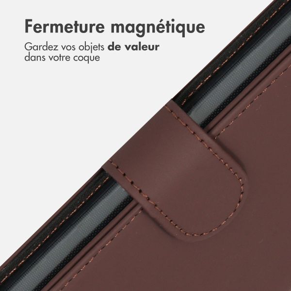 Accezz Étui de télephone Wallet Samsung Galaxy S23 Plus - Marron