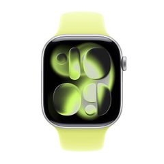 Apple Bracelet Sport Apple Watch Series 1 - 9 / SE (38/40/41 mm) - Taille M/L - Neon Yellow