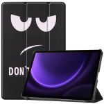 imoshion Coque tablette Design Trifold Samsung Tab S9 FE / Tab S9 - Don't touch