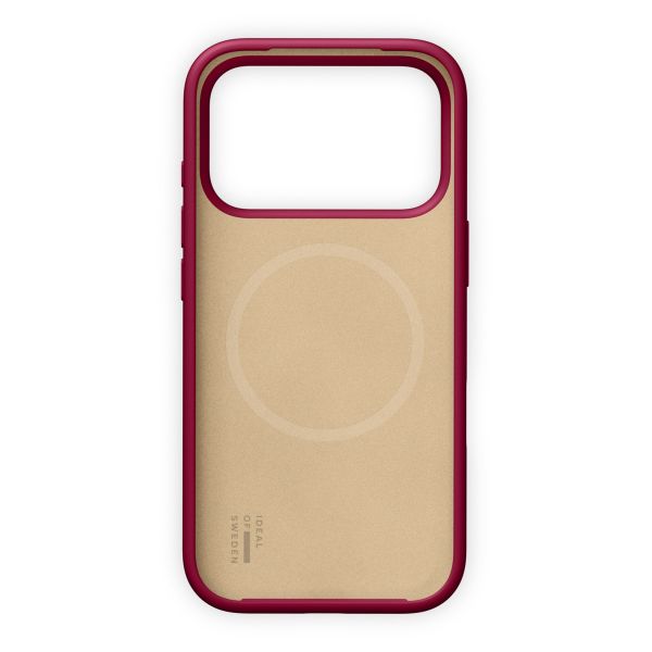 iDeal of Sweden Coque en silicone avec MagSafe Apple iPhone 17 Pro - Cranberry