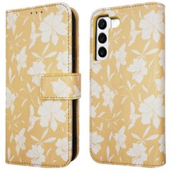 imoshion Étui de télephone portefeuille Design Samsung Galaxy S22 - Yellow Flowers