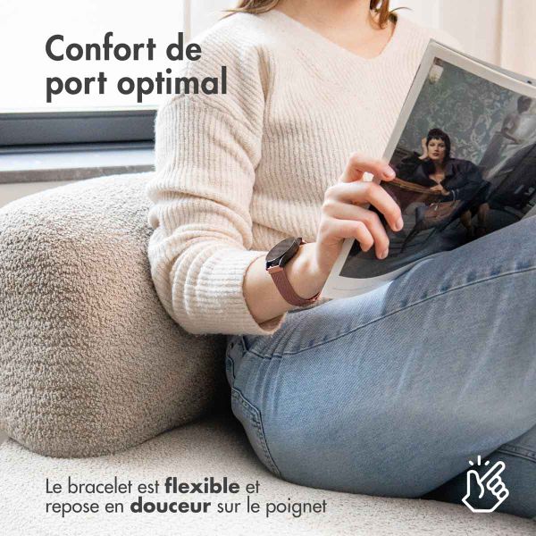 imoshion Bracelet magnétique milanais Huawei Watch Fit - Rose Doré