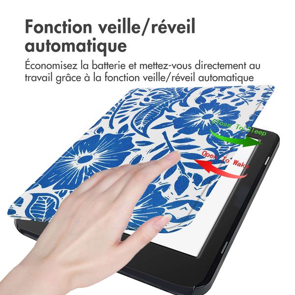 imoshion Design Slim Hard Case Sleepcover Tolino Page 2 - Flower Tile
