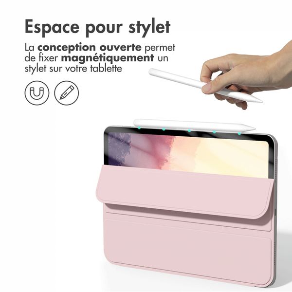 imoshion Magnetic etui de téléphone portefeuille Apple iPad 11 (2025) 11 pouces A16 / iPad 10 (2022) 10.9 pouces - Rose