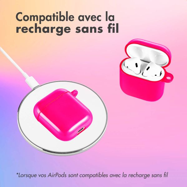 imoshion Coque Néon Apple AirPods 1 / 2 - Rose Fluo