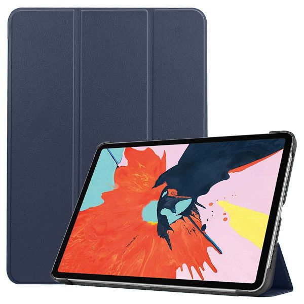 imoshion Coque tablette Trifold iPad Air 11 pouces (2024) M2 / Air 5 (2022) / Air 4 (2020) - Bleu foncé