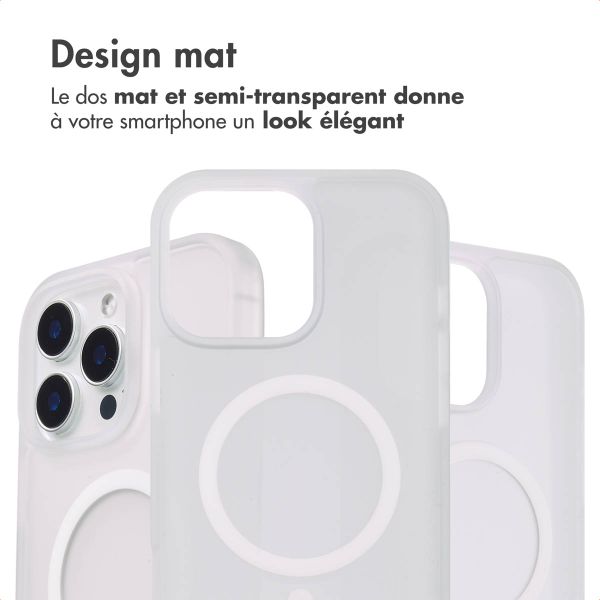 imoshion Coque Color Guard avec MagSafe iPhone 15 Pro Max - Blanc