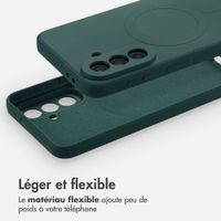 imoshion Coque Couleur avec MagSafe Samsung Galaxy A37 (5G) - Vert foncé