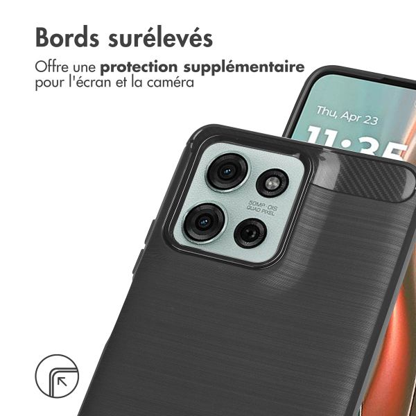 imoshion Coque Brushed Motorola Moto G75 5G - Noir