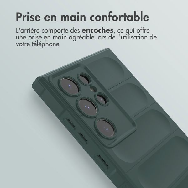 imoshion Coque arrière EasyGrip Samsung Galaxy S24 Ultra - Vert foncé