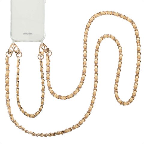 imoshion Ensemble de cordons de téléphone en cuir PU – Champagne