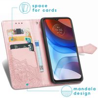 imoshion Etui téléphone portefeuille Moto E7i Power - Rose Champagne