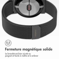 imoshion Bracelet magnétique milanais Google Pixel Watch 3 - 45 mm - Noir