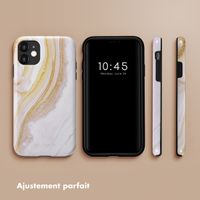 Selencia Coque arrière Vivid Apple iPhone 11 - Chic Marble Gold