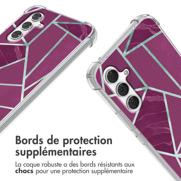 imoshion Coque Design avec cordon Samsung Galaxy A54 (5G) - Bordeaux Graphic