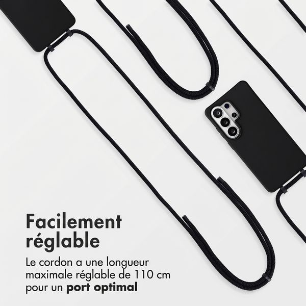 imoshion Coque arrière Color avec cordon amovible et MagSafe Samsung Galaxy S26 Ultra - Noir