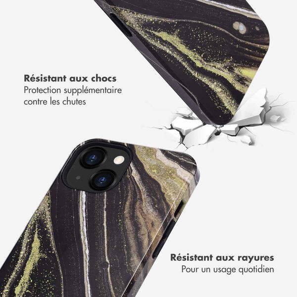 Selencia Coque arrière Vivid Tough iPhone 13 - Chic Marble