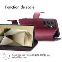 imoshion Étui de téléphone portefeuille Luxe Samsung Galaxy S25 Ultra - Bordeaux