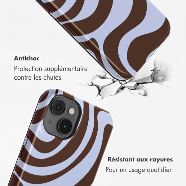 Selencia Coque arrière Vivid Apple iPhone 14 - Dream Swirl Chocolate