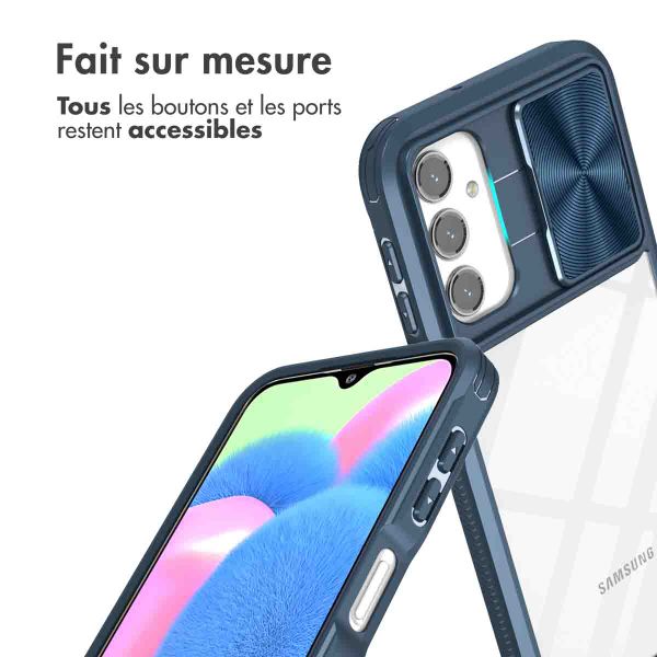 imoshion Coque arrière Camslider pour Samsung Galaxy A25 (5G) - Bleu foncé