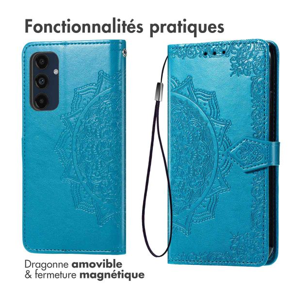 imoshion Etui de télephone Mandala Samsung Galaxy A16 - Turquoise