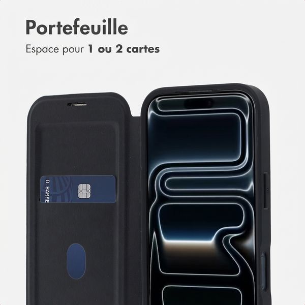 imoshion Bookcase transparente avec MagSafe Apple iPhone 17 Pro - Noir