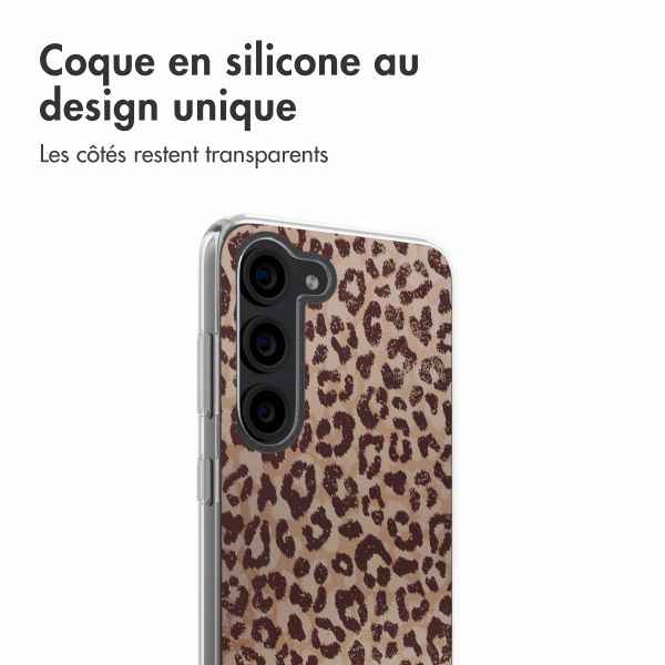 imoshion Coque design pour Samsung Galaxy S23 - Leopard Mood