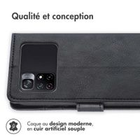 imoshion Étui de télephone portefeuille de luxe Xiaomi Poco M4 Pro 5G - Noir