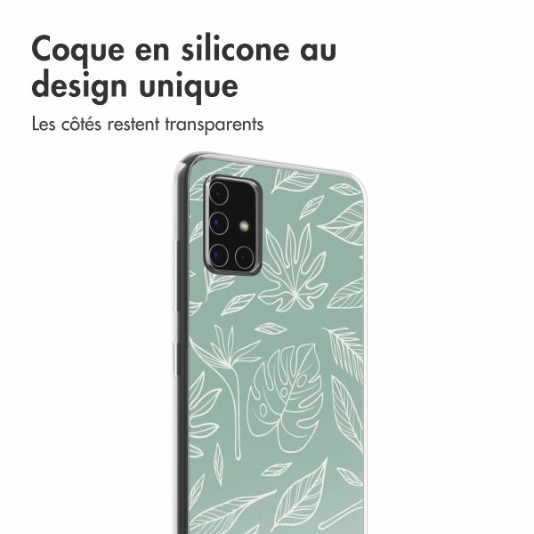 imoshion Coque Design Samsung Galaxy A51 - Leaves Line-Art