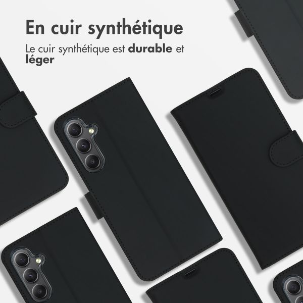 Accezz Étui de télephone Wallet Samsung Galaxy A35 - Noir