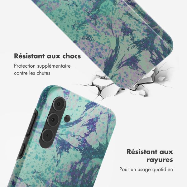 Selencia Coque arrière Vivid Samsung Galaxy A55 - Fresh Paint Green