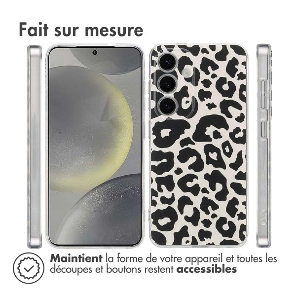 imoshion Coque Design Samsung Galaxy S25 - Leopard Transparent