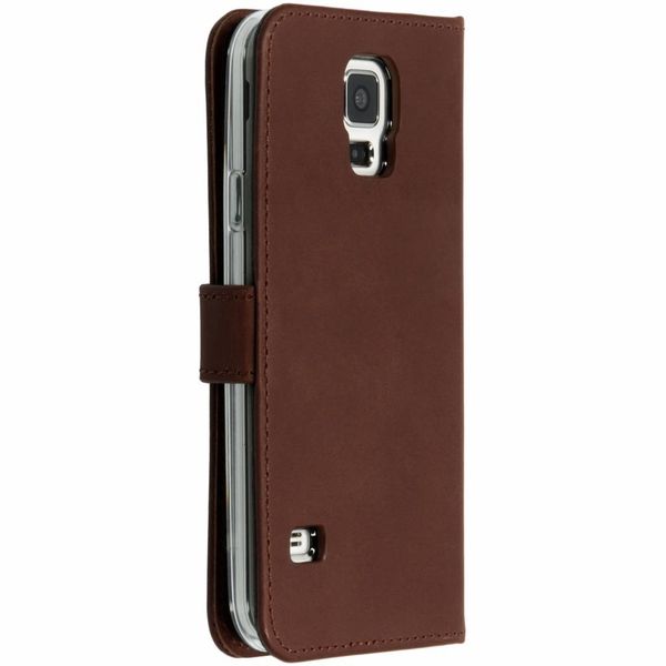 Selencia Étui de téléphone portefeuille en cuir véritable Galaxy S5 (Plus) / Neo