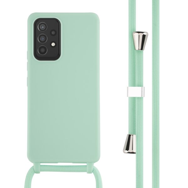 imoshion ﻿Coque en silicone avec cordon Samsung Galaxy A53 - Menthe verte