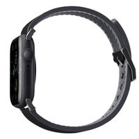 Uniq Bracelet Straden étanche en cuir Apple Watch Series 1 t/m 11 / SE / Ultra (44/45/46/49 mm) - Midnight