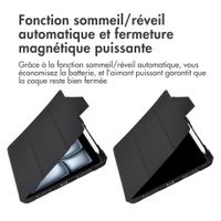 Accezz Coque tablette Rugged Trifold Apple iPad Air 11 pouces (2025) M3 / (2024) M2 / Air 5 (2022) / Air 4 (2020) - Noir