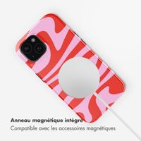 Selencia Coque arrière Vivid avec MagSafe Apple iPhone 15 - Dream Swirl Pink