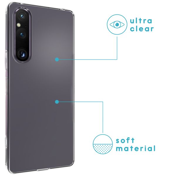 imoshion Softcase Back Cover Sony Xperia 1 V - Transparent