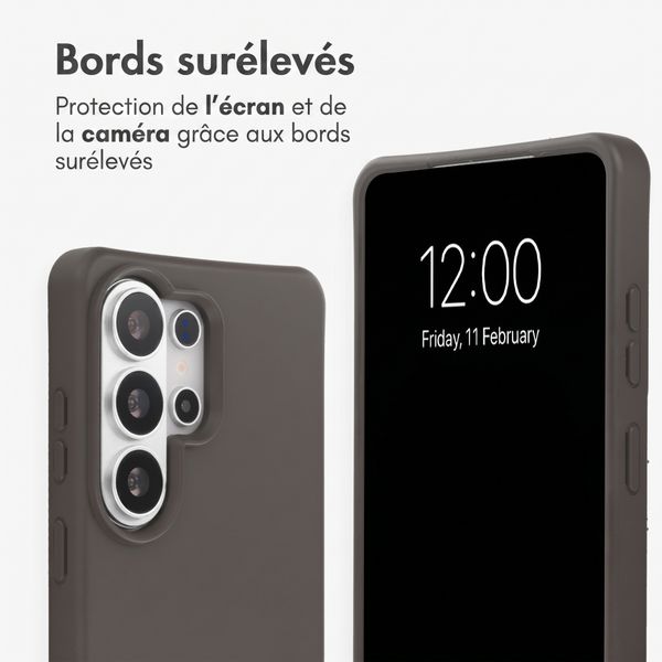 imoshion Coque arrière Color avec cordon amovible et MagSafe Samsung Galaxy S26 Ultra - Black Coffee