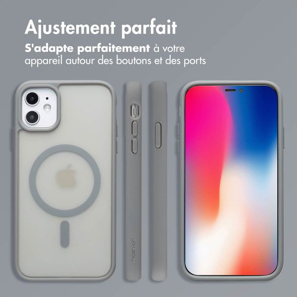 imoshion Coque Color Guard avec MagSafe iPhone 11 - Gris