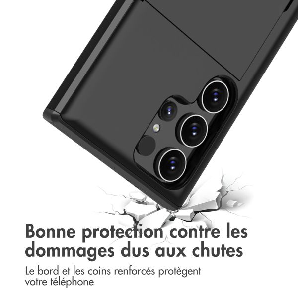 imoshion Coque arrière avec porte-cartes Samsung Galaxy S24 Ultra - Noir