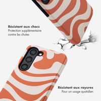 Selencia Coque arrière Vivid Tough Samsung Galaxy S23 - Dream Swirl Orange