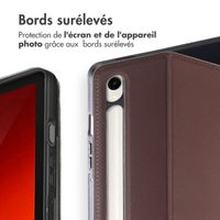 Accezz Coque tablette Classic Samsung Galaxy Tab S9 11.0 pouces / Tab S10 FE / S9 FE 10.9 pouces - Marron